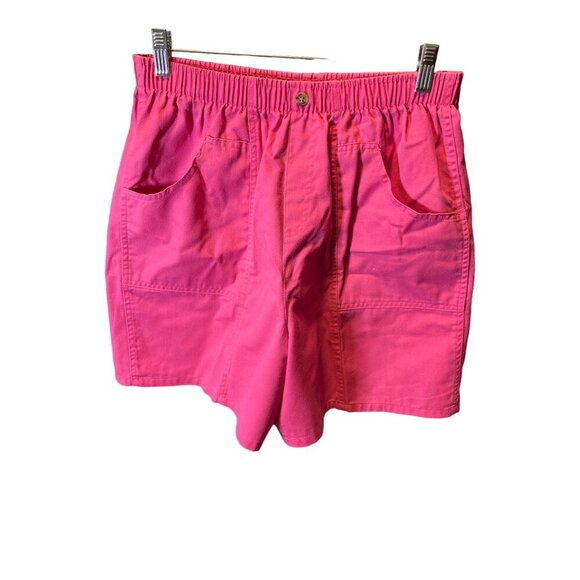Cabin Creek Pink Elastic Waist Pull On Shorts Cargo Pockets Sz 12 - Picture 1 of 5